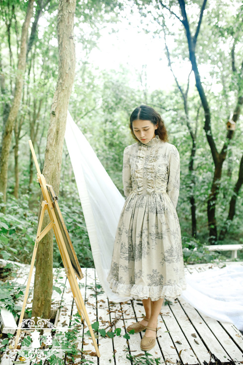 Cheap Victorian Maiden Vintage Elegant Miss Point Lolita OP Dress Sale At Lolita  Dresses Online Shop